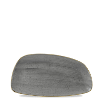 Peppercorn Grey Chefs' Geo Plate 30 x 15.5cm